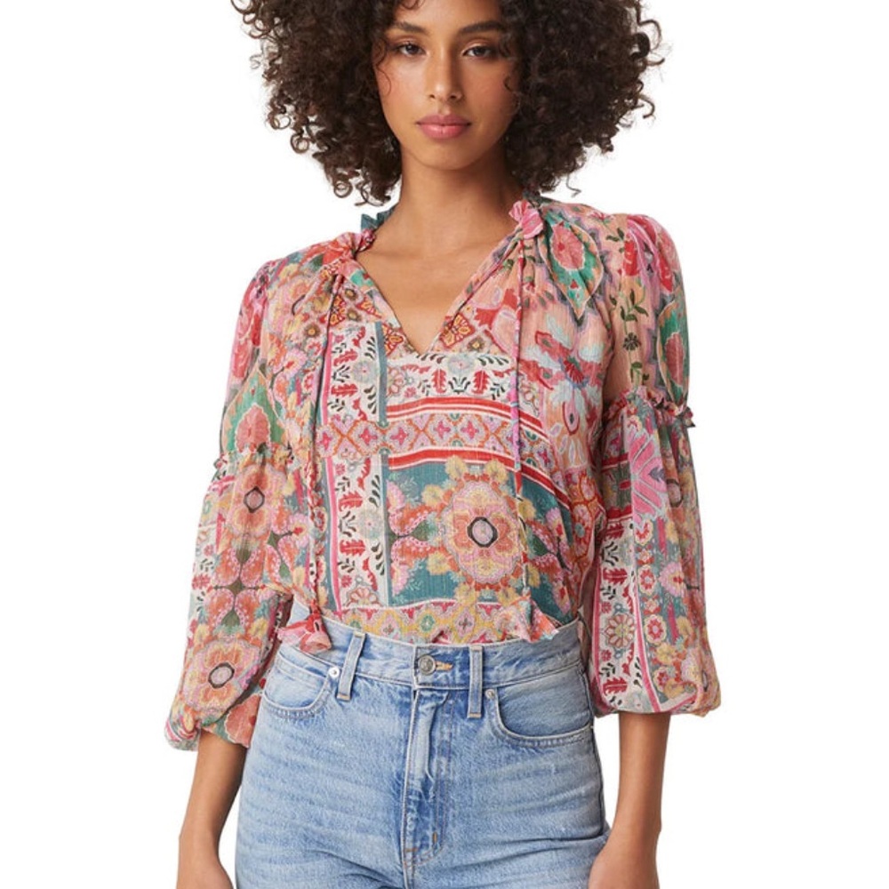 MISA RENATA TOP - PALAZZO TILE NWT size XS